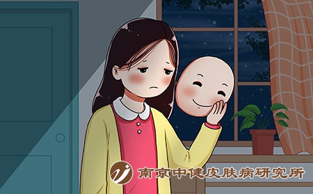 摄图网_401785029_深夜摘下微笑面具的抑郁症女孩心理（企业商用）